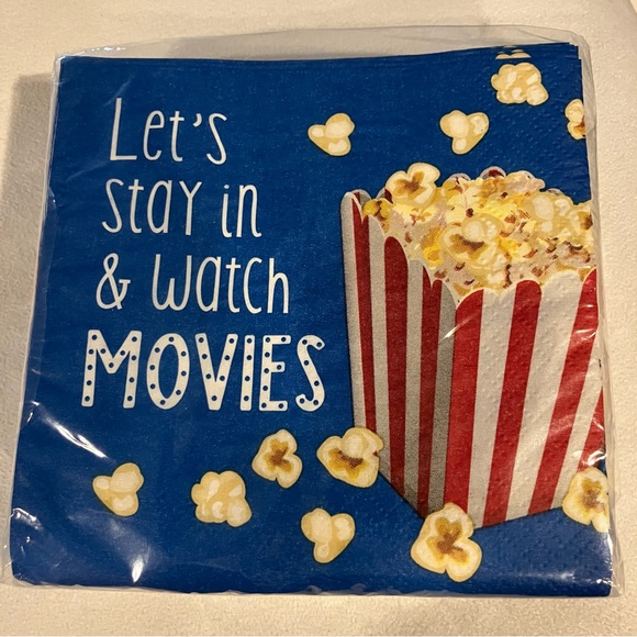 Movie / Popcorn Party Napkins - Picture 1 of 3